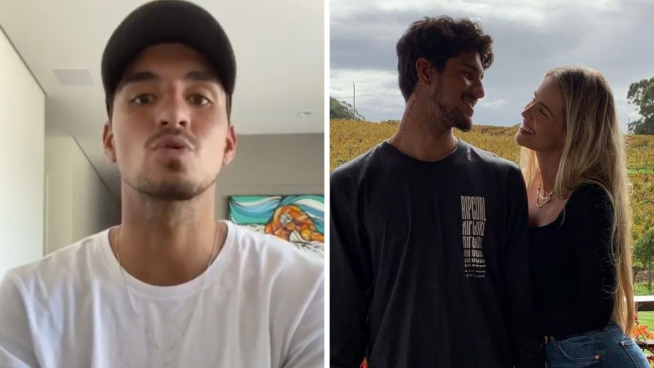 Gabriel Medina se irrita após ida de Yasmin Brunet à Olimpíada sofrer veto: “Vou viajar sozinho?”