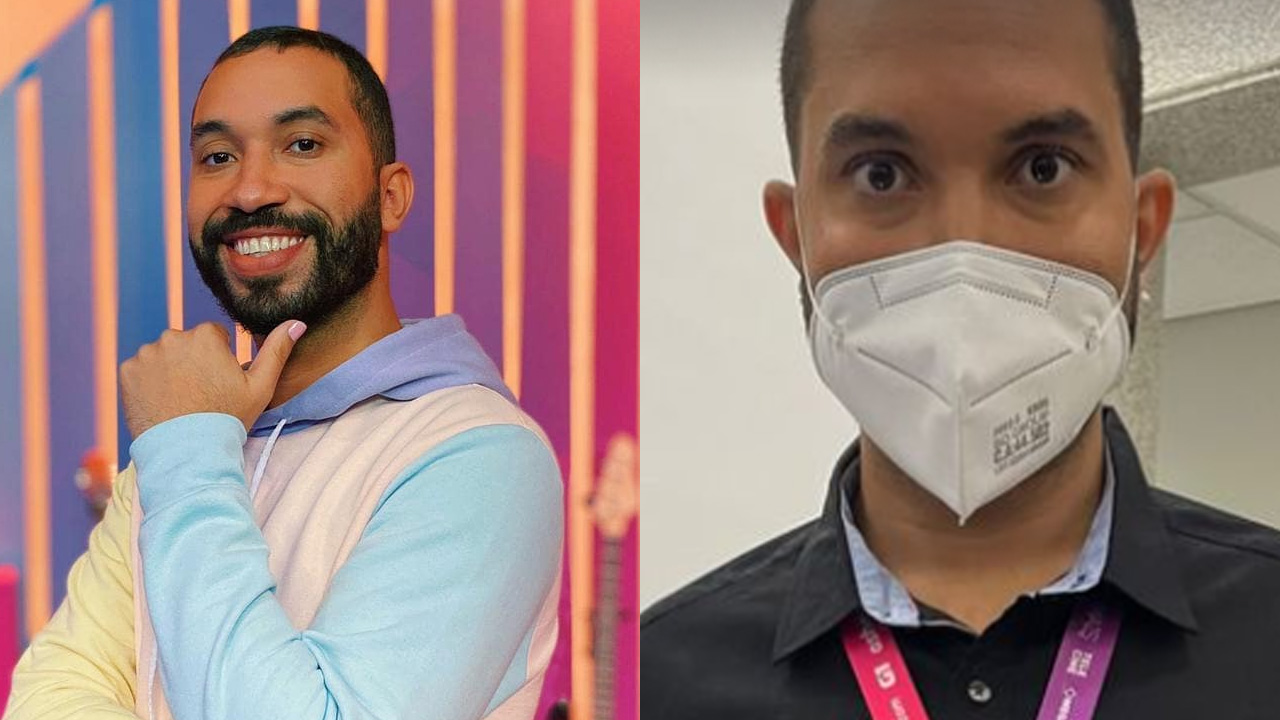 Contratado, ex-BBB Gil do Vigor ostenta crachá da Globo com orgulho e brinca: “Ele é global”