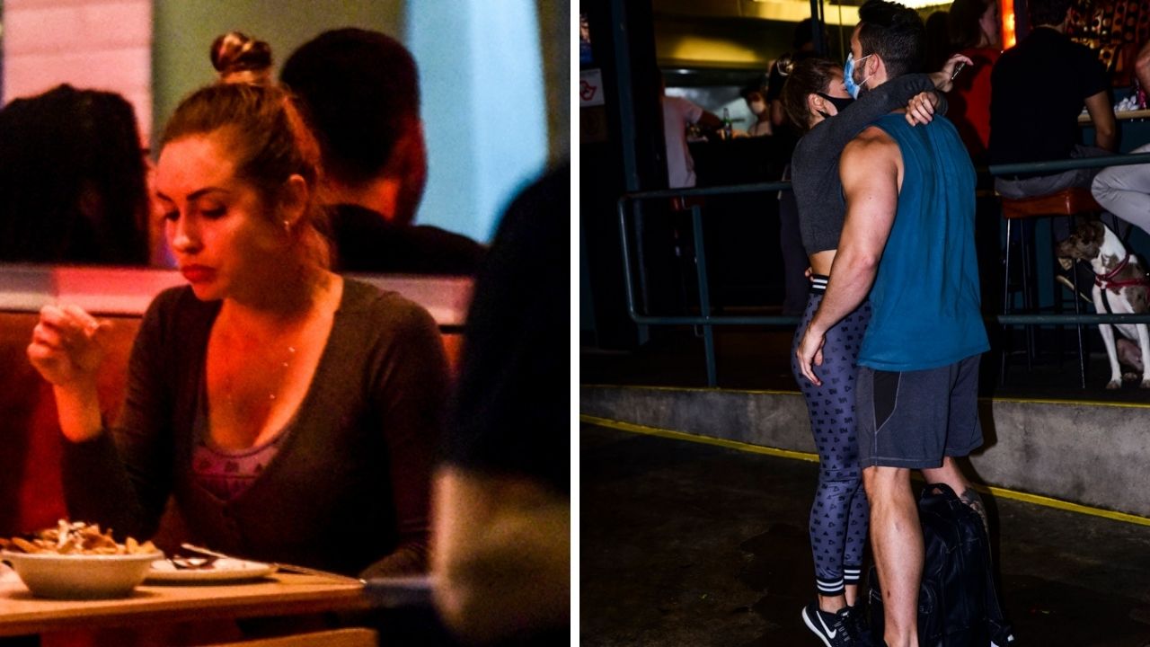 Após o ‘No Limite’, Jessica Mueller engata romance com médico fortão e é flagrada trocando carinhos