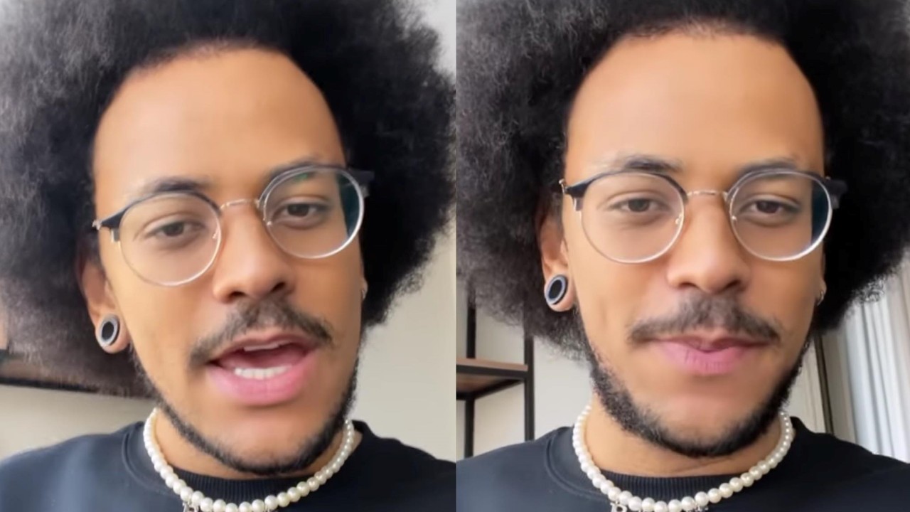 João Luiz do BBB21 mostra indignação com a falta de filtros para pele negra em rede social: “Fiquei laranja”