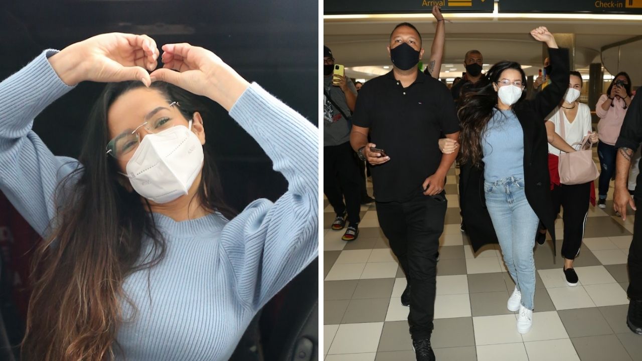 Simpatia! Um mês após o BBB21, Juliette Freire causa alvoroço ao ser reconhecida em aeroporto e esbanja carisma