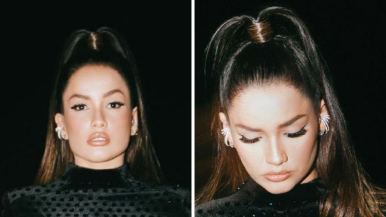 Vestido de veludo com cristais que a ex-BBB Juliette usou em live custa mais de R$ 10 mil; veja fotos