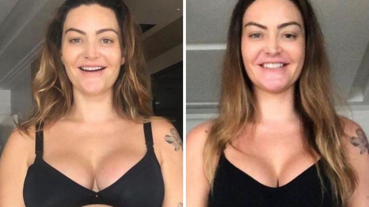 Laura Keller surpreende ao mostrar antes e depois após perder 17 kg: “Muita disciplina”