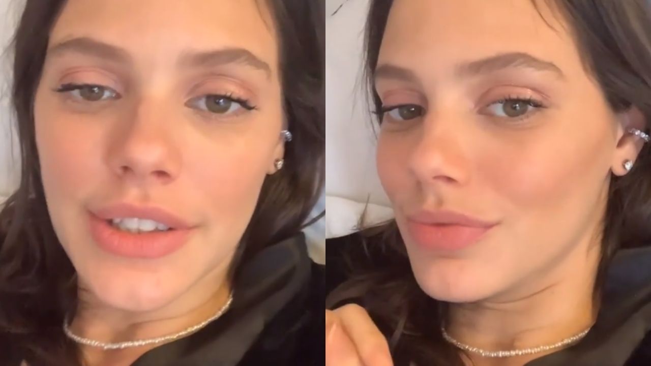Grávida pela segunda vez, Laura Neiva relata mais cólica e enjoo do que primeira gestação: “Bebê deve ser maior”
