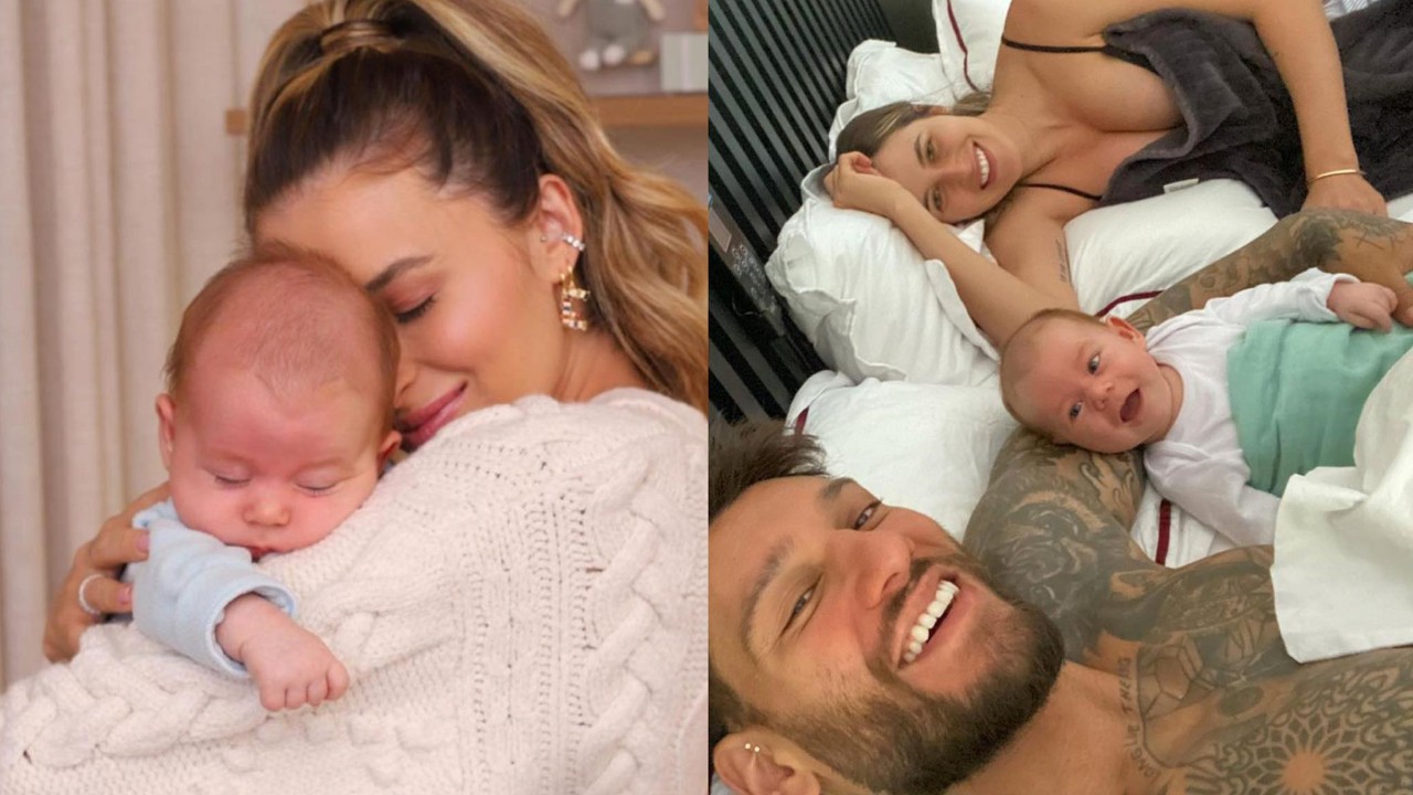Esposa de Lucas Lucco diz que chorou sozinha durante várias madrugadas após dar à luz ao primeiro filho: “Difícil”