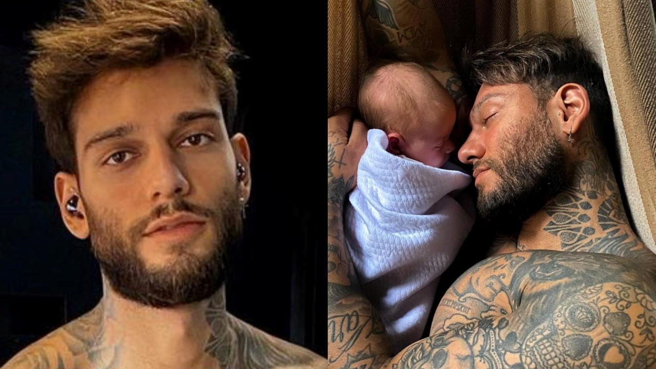 Longe do filho, Lucas Lucco faz vídeo chamada com Luca e registros da ligação roubam a cena: “Falando sobre cocô, fraldas”