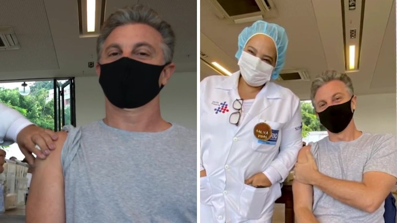 Luciano Huck toma a primeira dose da vacina contra a Covid-19 e faz crítica: “Para calar o negacionismo”