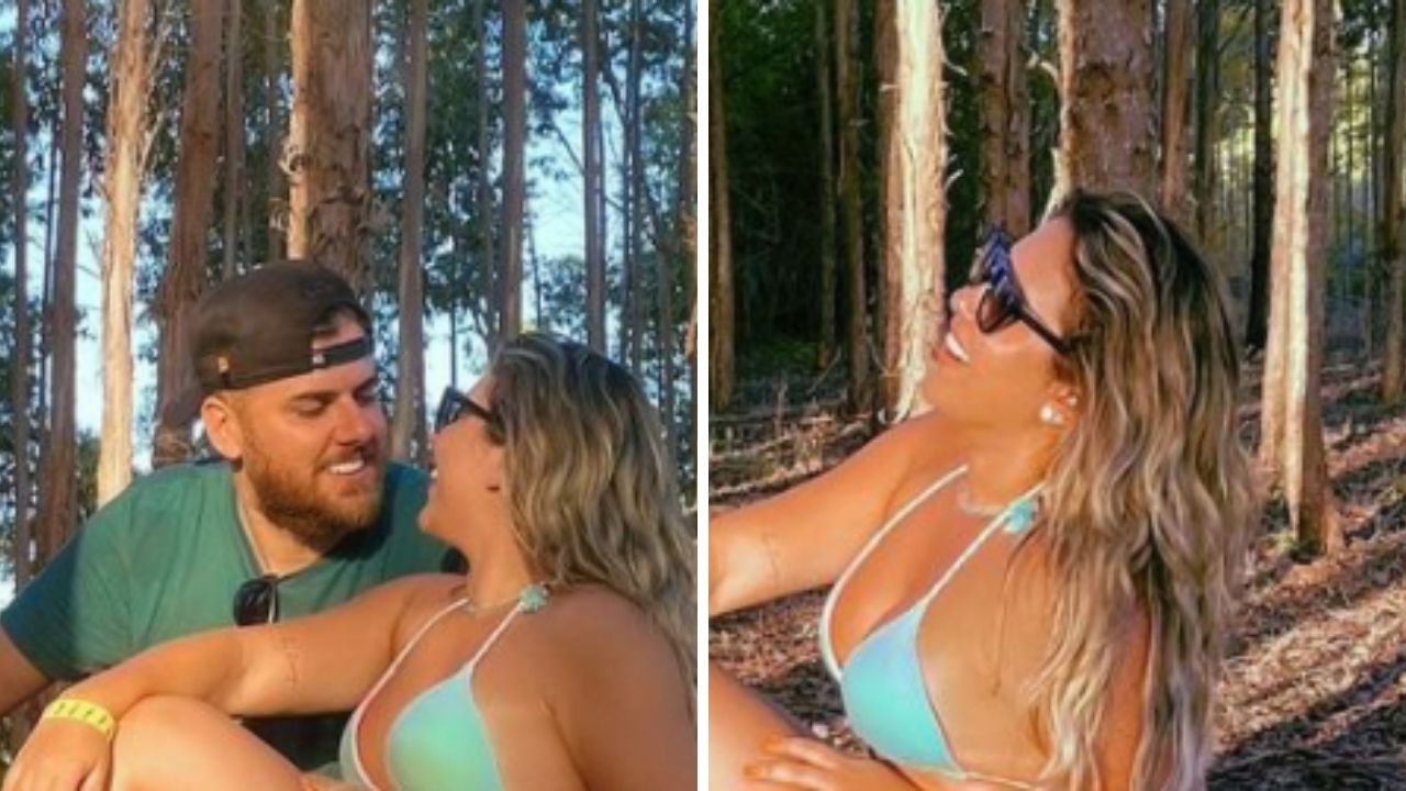 Em momento ousado, Zé Neto e a esposa namoram durante passeio de triciclo: “Aventureiros”