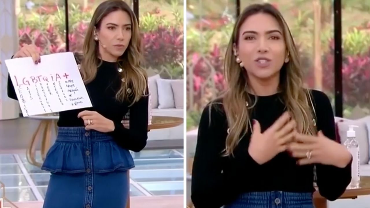 Patrícia Abravanel aprende significado da sigla LGBTQI+ e se desculpa ao vivo: “Ninguém quer agredir”