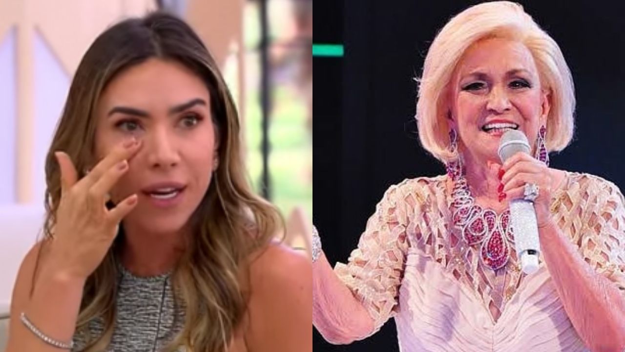 Ao vivo, Patrícia Abravanel se emociona ao resgatar memórias ao lado de Hebe Camargo: “Tocou com amor”