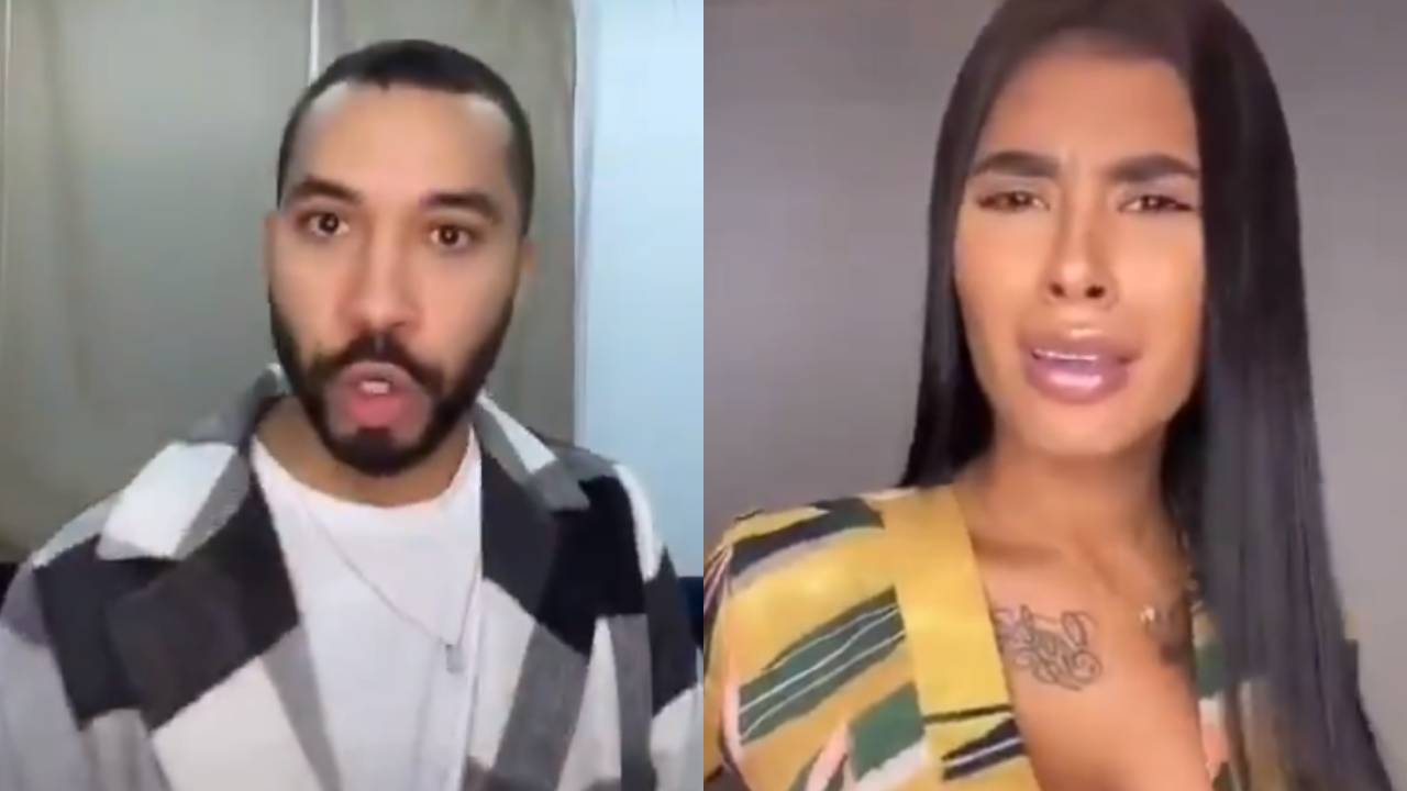 Ex-BBBs Gilberto Nogueira e Pocah divertem a web ao recriarem briga memorável: “O que é basculho?”