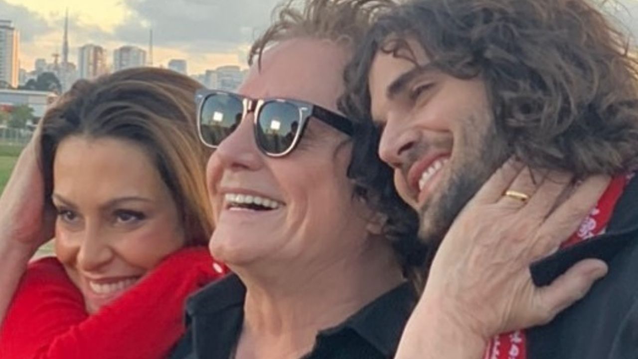 Que amor! Fábio Jr. aparece abraçado com Cleo e Fiuk e web se derrete: “Paizão”