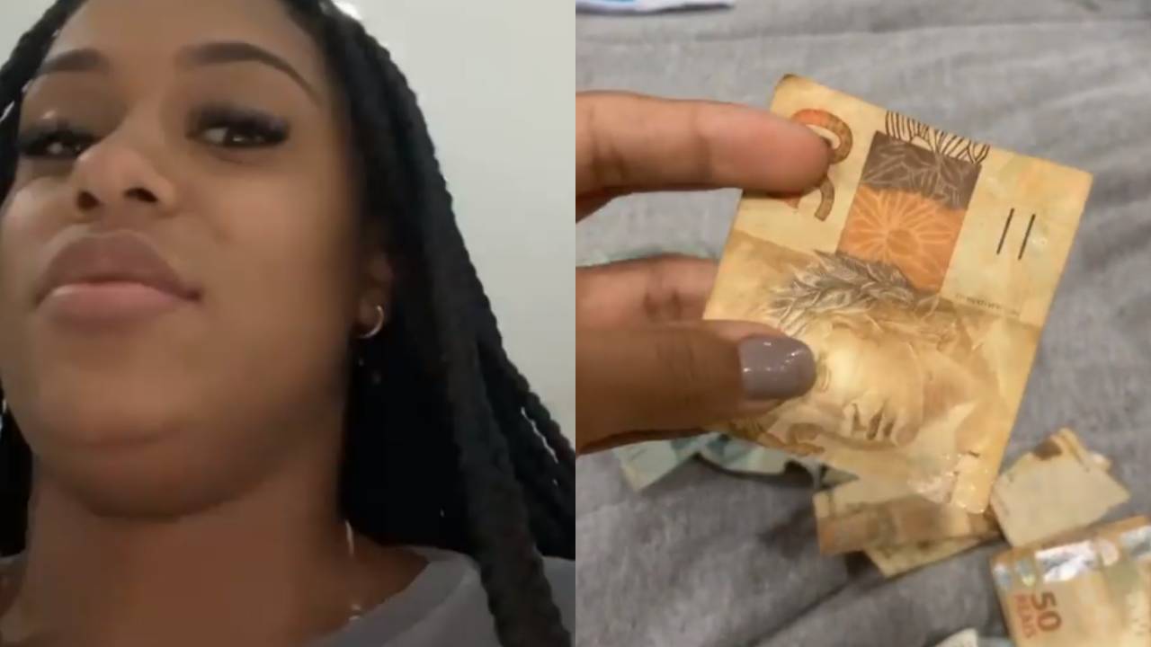 Perrengue! MC Rebecca surpreende a web ao flagrar sua cadelinha destruindo notas de dinheiro: “Comeu tudo”