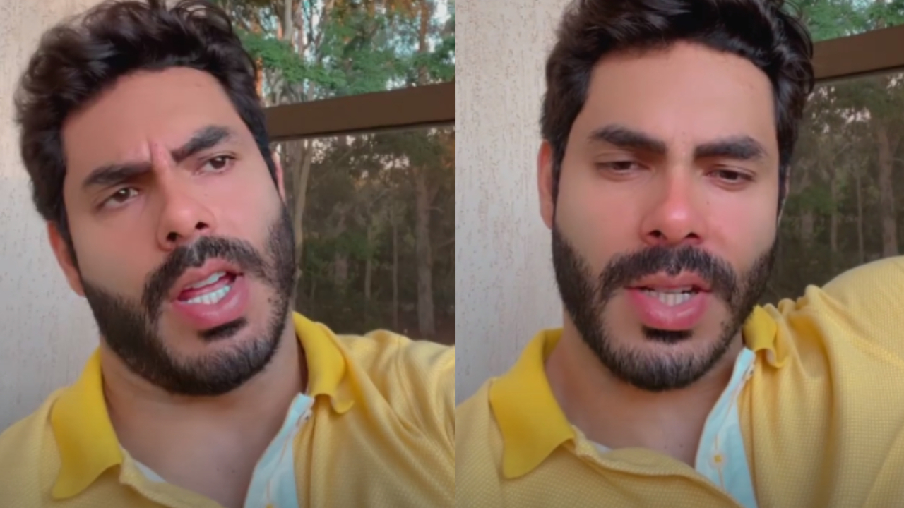 Questionado sobre estado civil, ex-BBB Rodolffo mostra incômodo e solta o verbo: ”Não pode beijar que tá namorando”