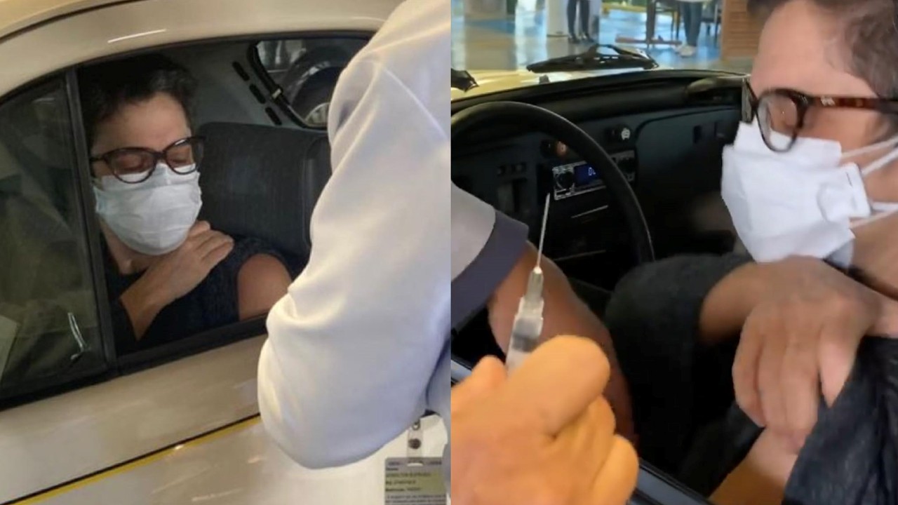 Sandra Annenberg toma vacina contra Covid-19 e faz apelo para o uso de máscara e distanciamento: “Sem abraços”