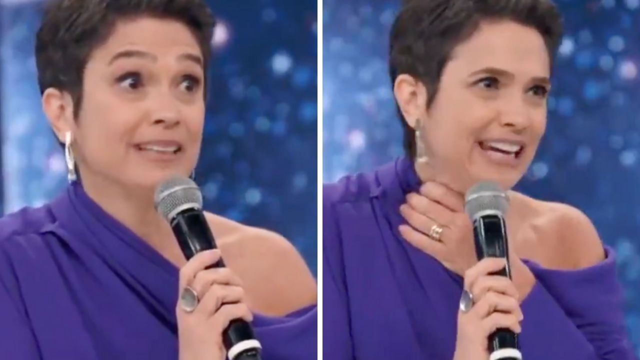Com um nó na garganta, Sandra Annenberg surpreende com desabafo no Faustão: “Eu precisava dizer isso”
