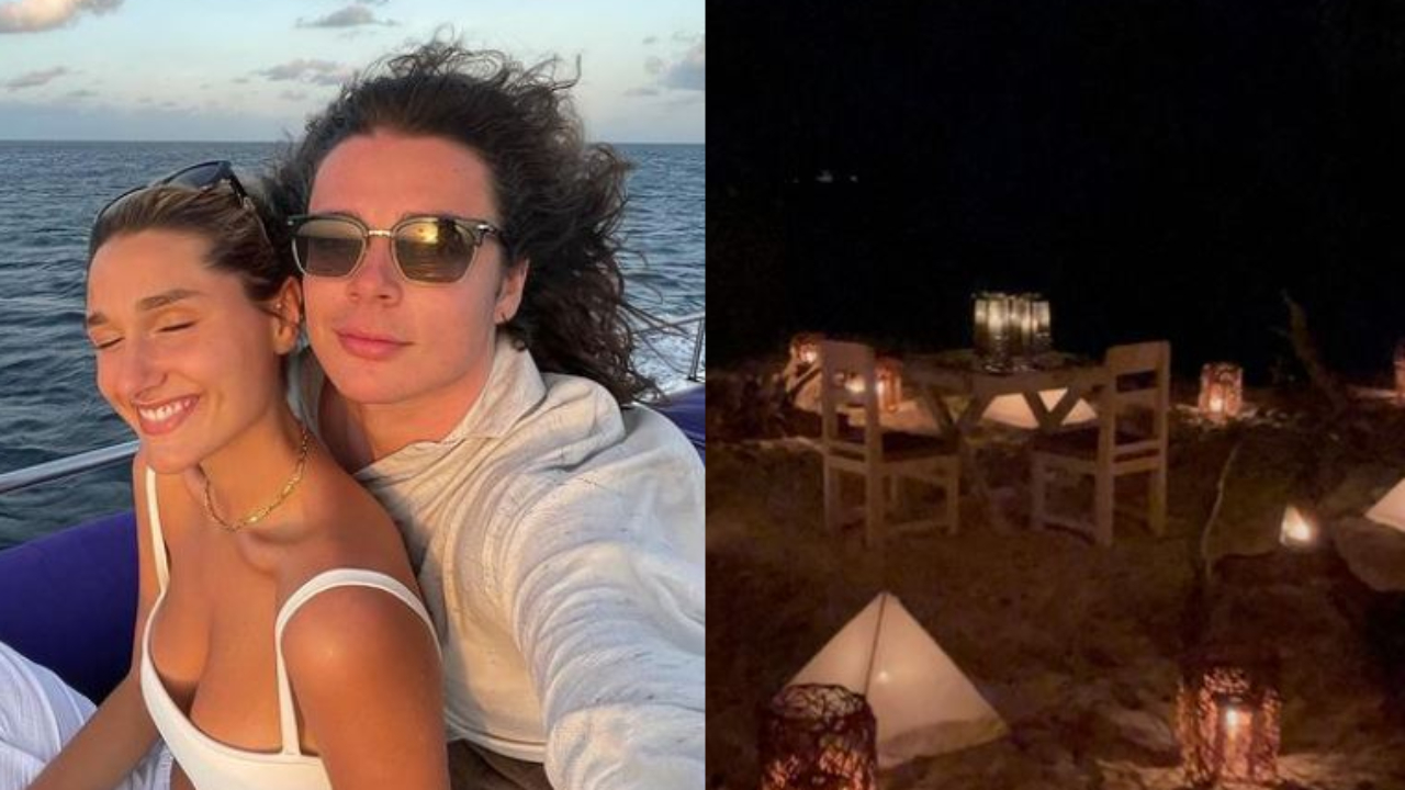 Nas Maldivas, Sasha Meneghel exibe bastidores de jantar romântico com o marido e impressiona web