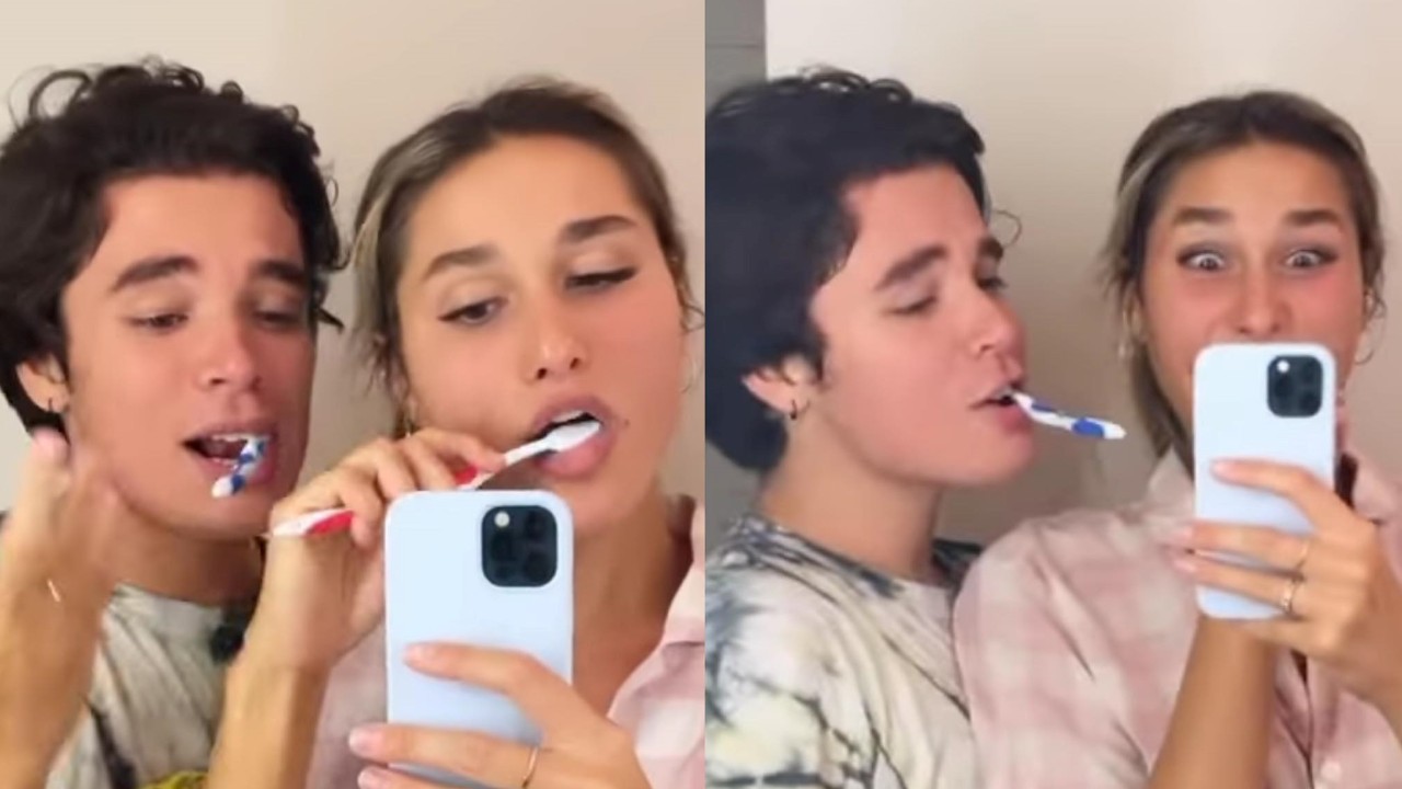 Sasha Menegel é surpreendida com pegada forte do marido em momento de intimidade