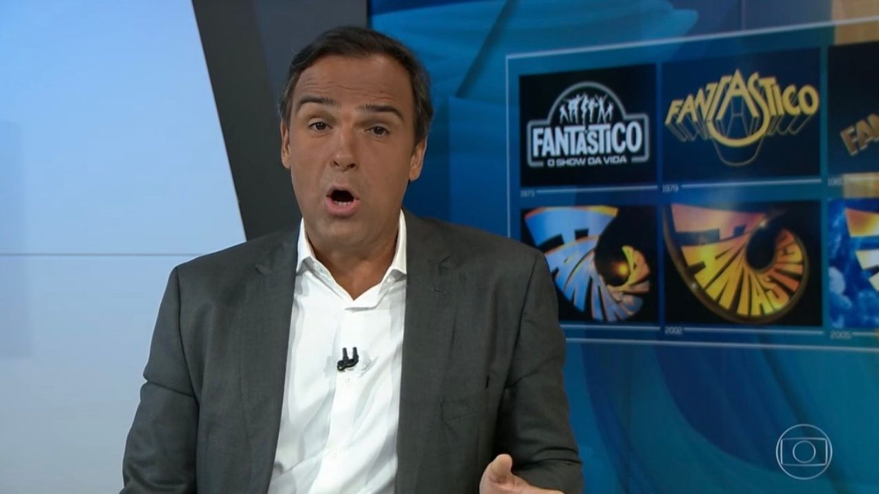 Insolação? Tadeu Schmidt surge super bronzeado no ‘Fantástico’ e vira piada entre telespectadores: “Tostado”