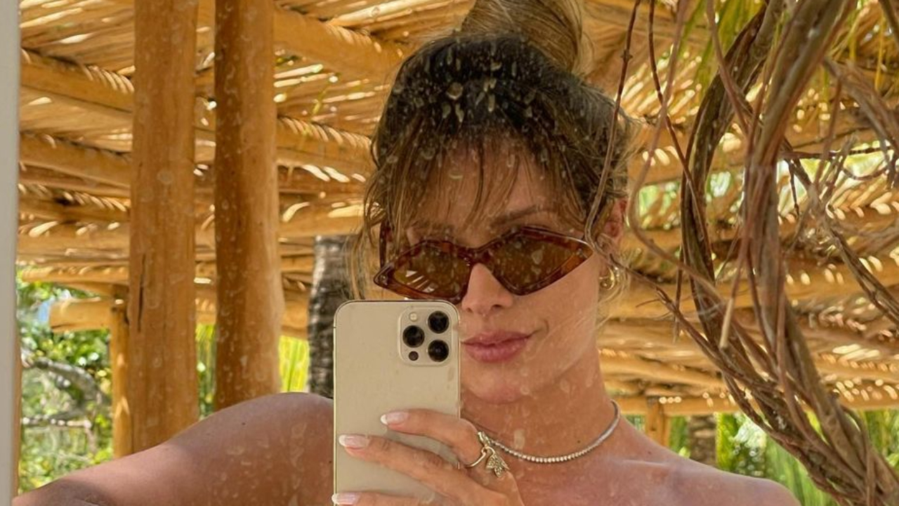 Thyane Dantas eleva a temperatura em seflie de lingerie e corpão malhado impressiona: “Mulherão!”