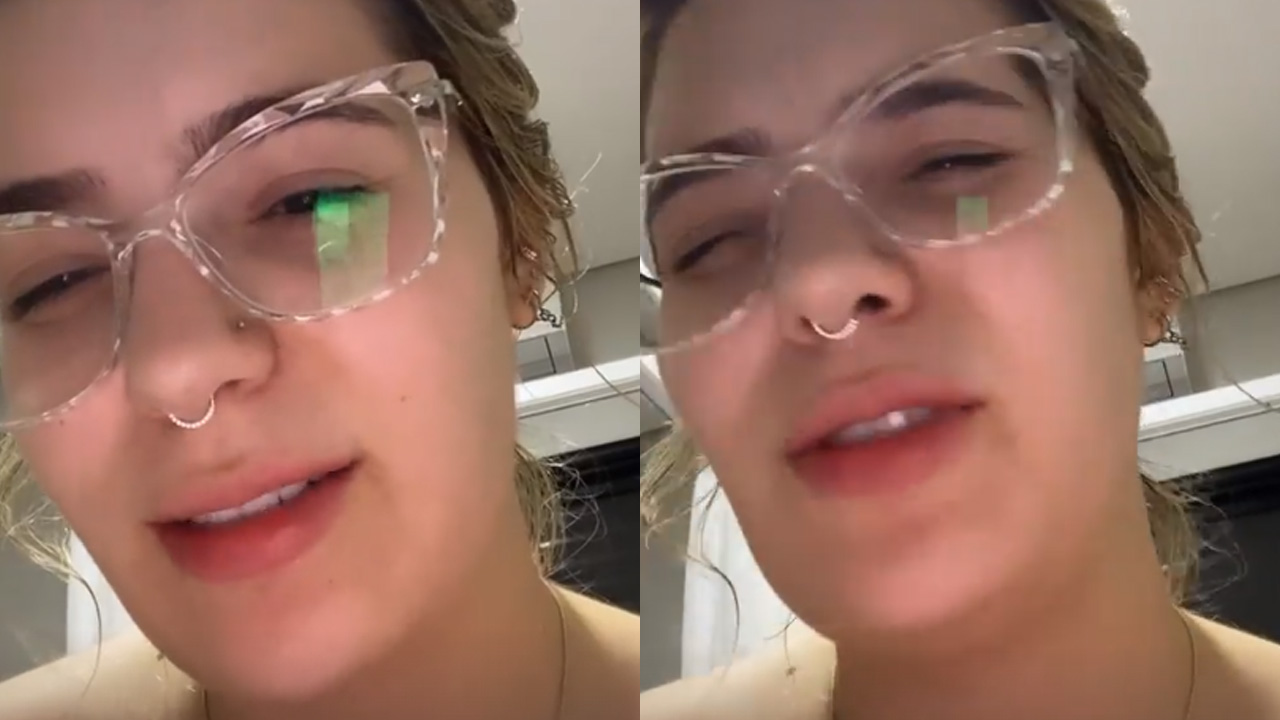 Que dor! Ex-BBB Viih Tube quase passa mal após rasgar o mamilo e desabafa: “Caiu até minha pressão”