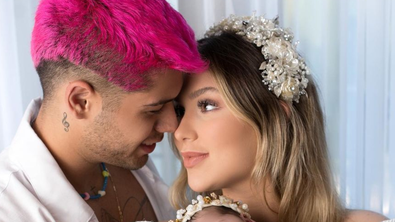 Virgínia Fonseca e Zé Felipe celebram primeira semana de vida da filha e beleza impressiona: “Família linda!”