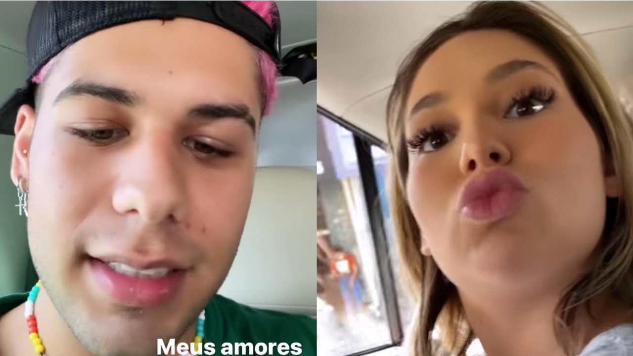 No carro, Zé Felipe registra volta para casa com Virgínia Fonseca e Maria Alice: “Amor da minha vida”