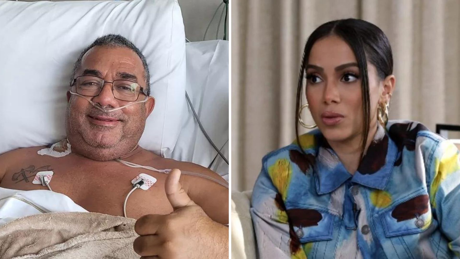Pai de Anitta revela diagnóstico após cirurgia às pressas e assusta fãs: “Câncer e AVC”