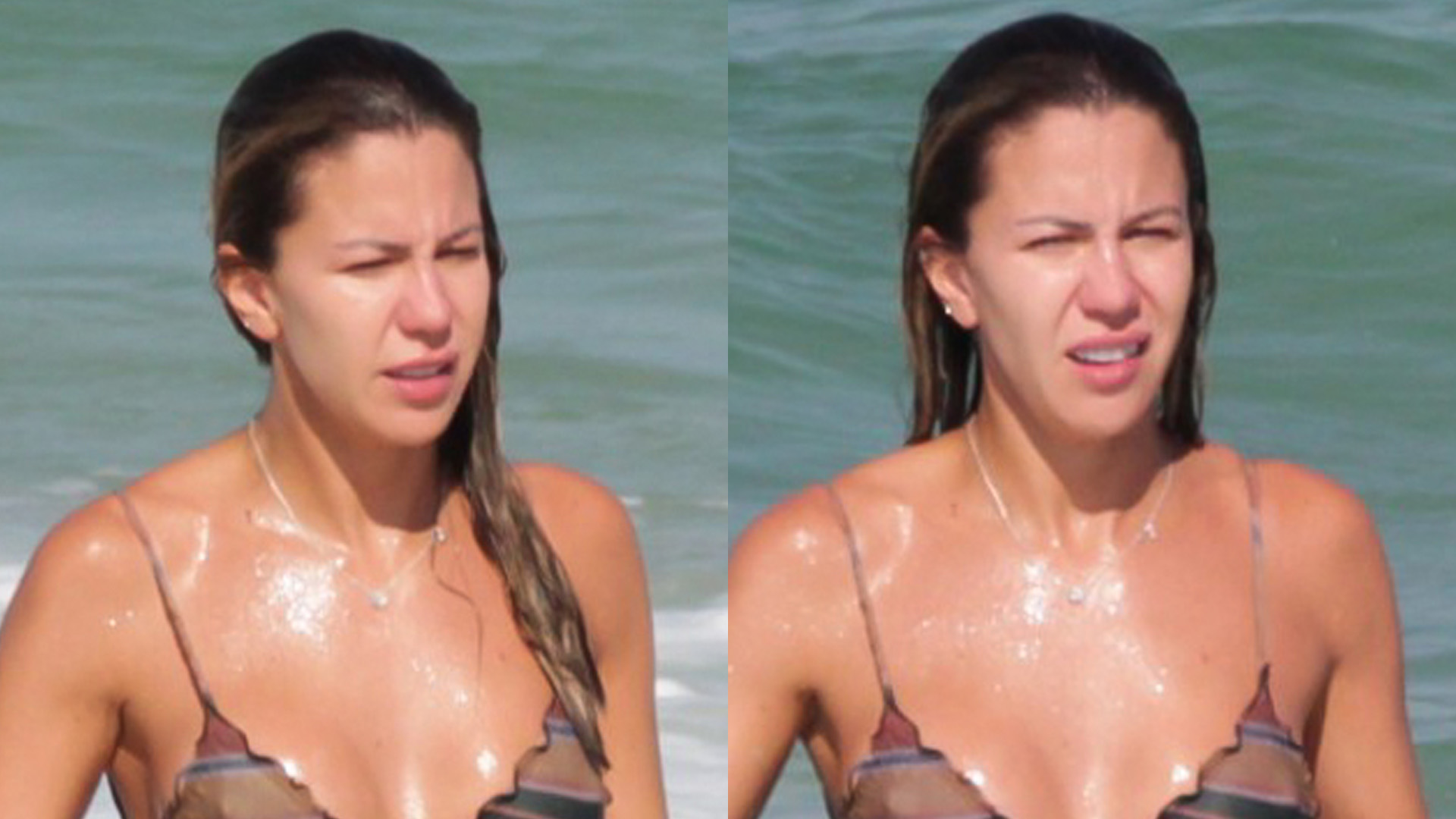 Bárbara Coelho do ‘Esporte Espetacular’ atrai olhares com biquíni fininho na praia