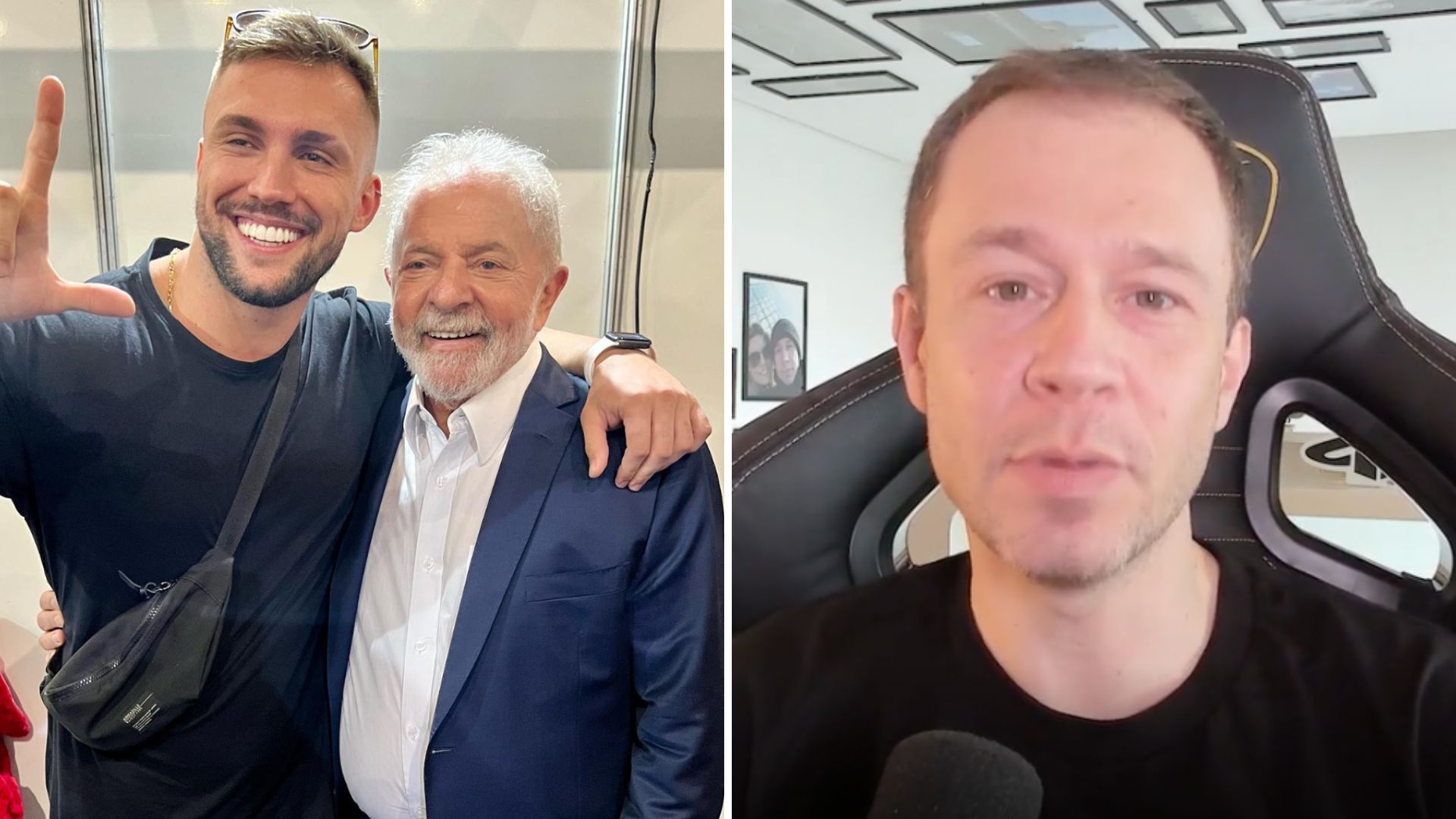 Lulista, ex-BBB Arthur Picoli apoia Tiago Leifert após polêmica: “Direito de escolha”