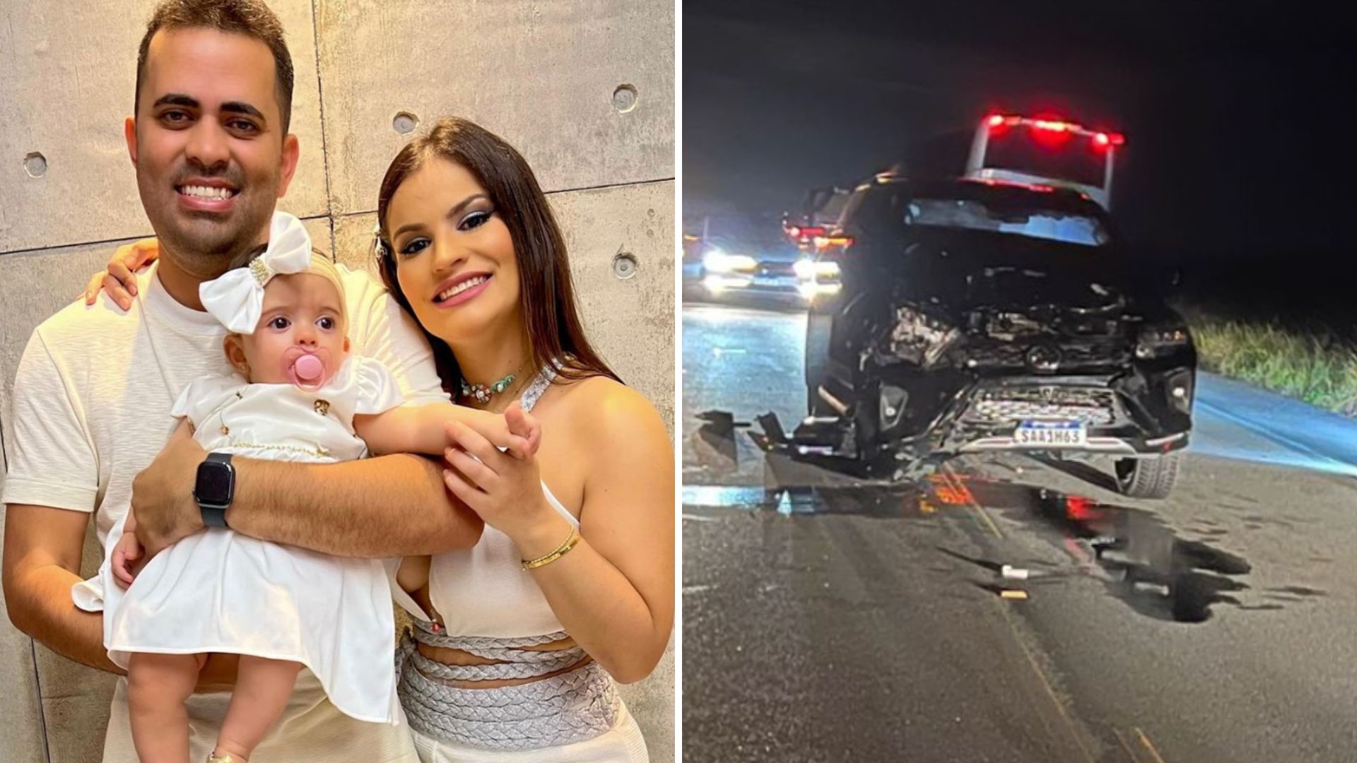 Casal de influenciadores sofre grave acidente após boi invadir a pista: “Renascemos”