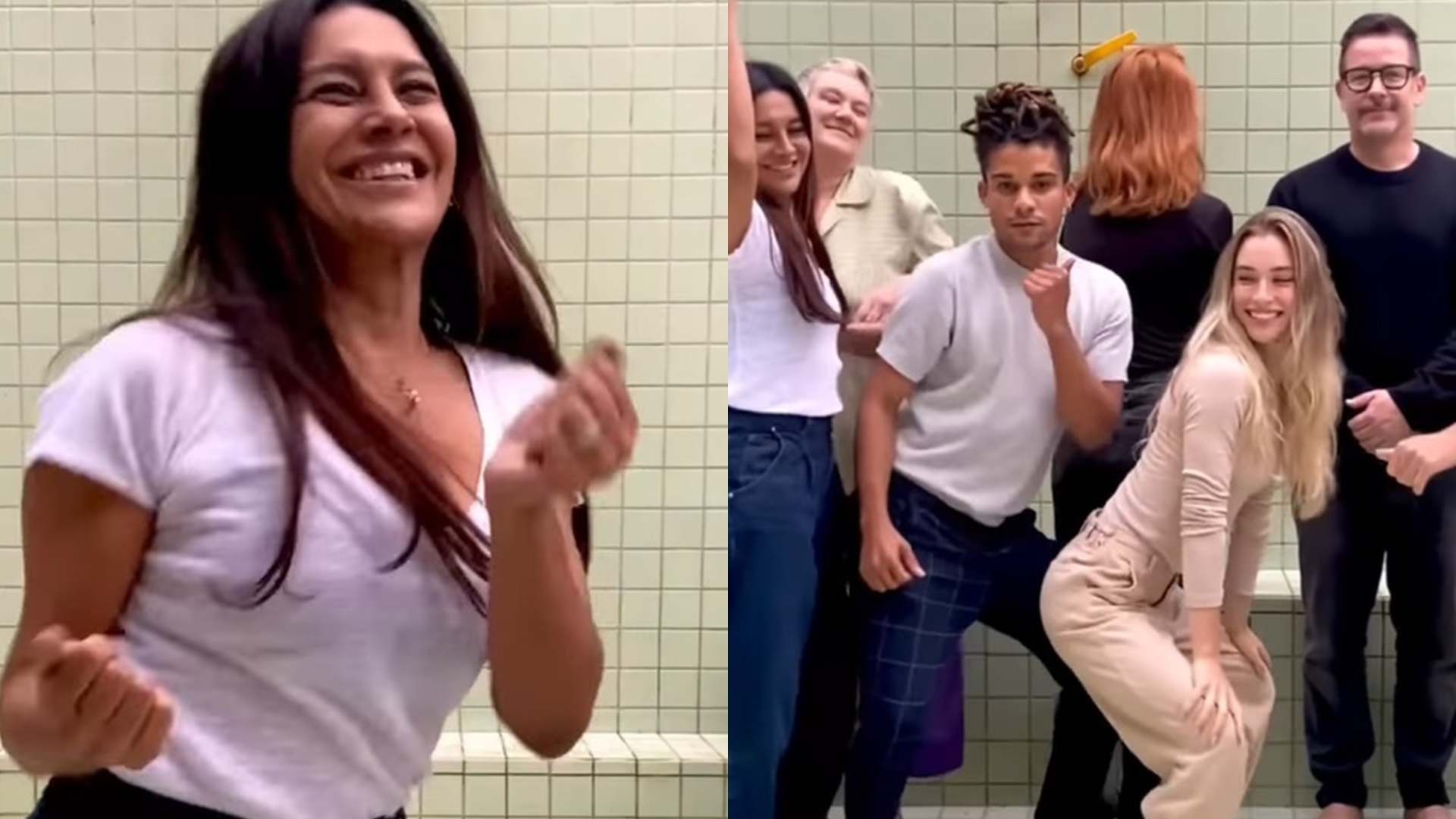 Dira Paes expõe farra nos bastidores com atores do elenco de Pantanal: “Sextou”