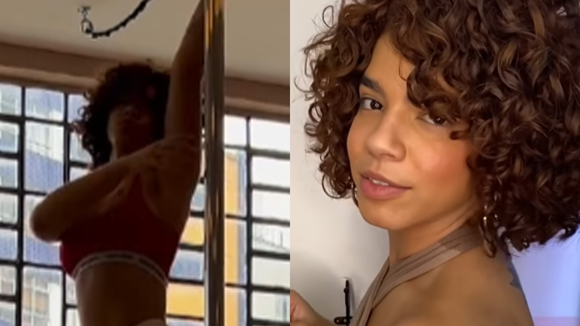 Ex-BBB Maria arrasa no pole dance e recebe cantada de Linn da Quebrada: “Agarra”