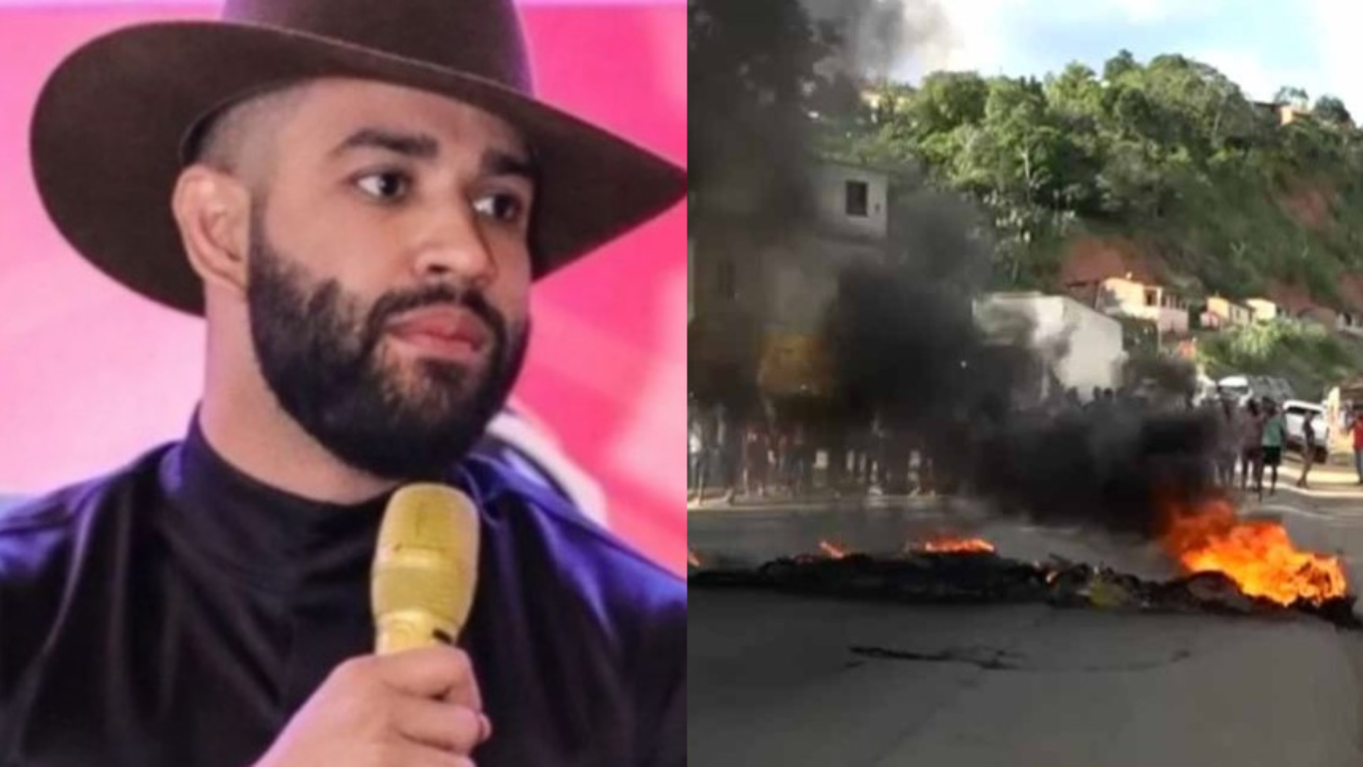 Fãs de Gusttavo Lima fecham estrada e protestam após Justiça cancelar show
