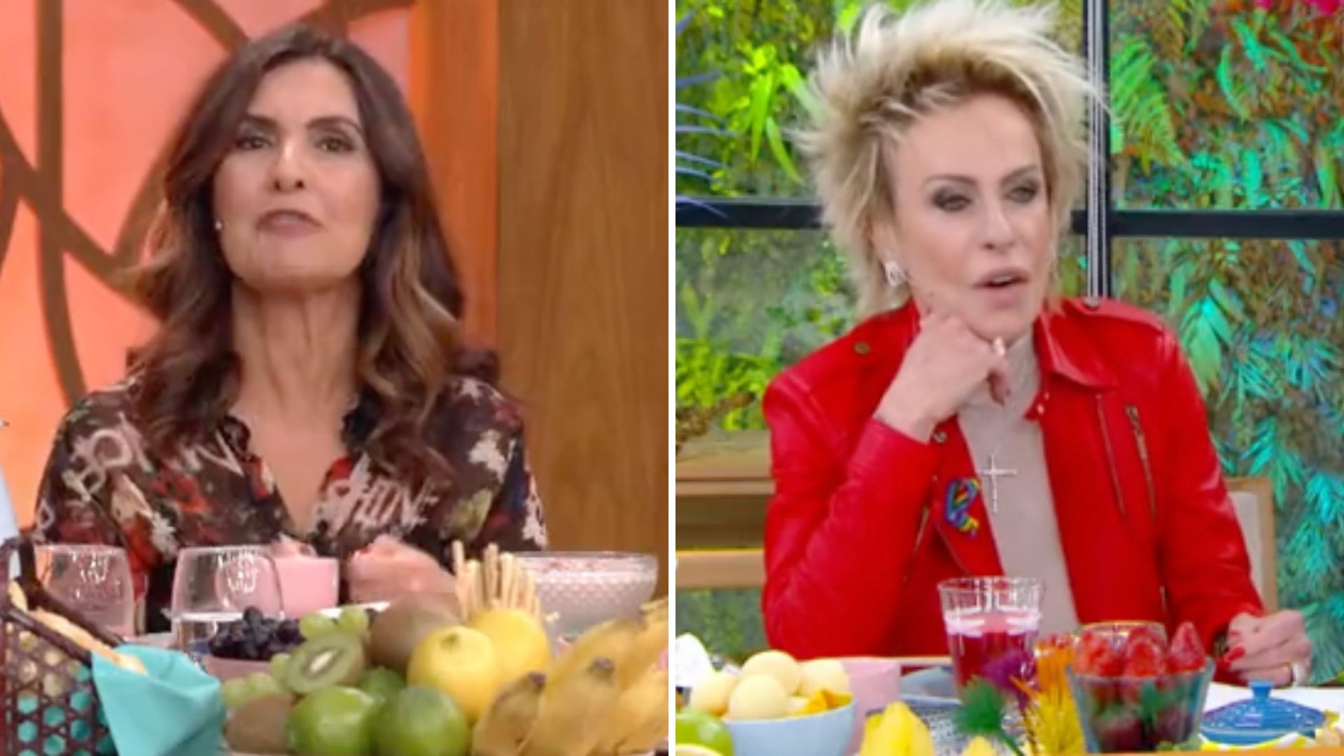 Fátima Bernardes desembesta a falar e irrita Ana Maria Braga que dá bronca: “Calma”