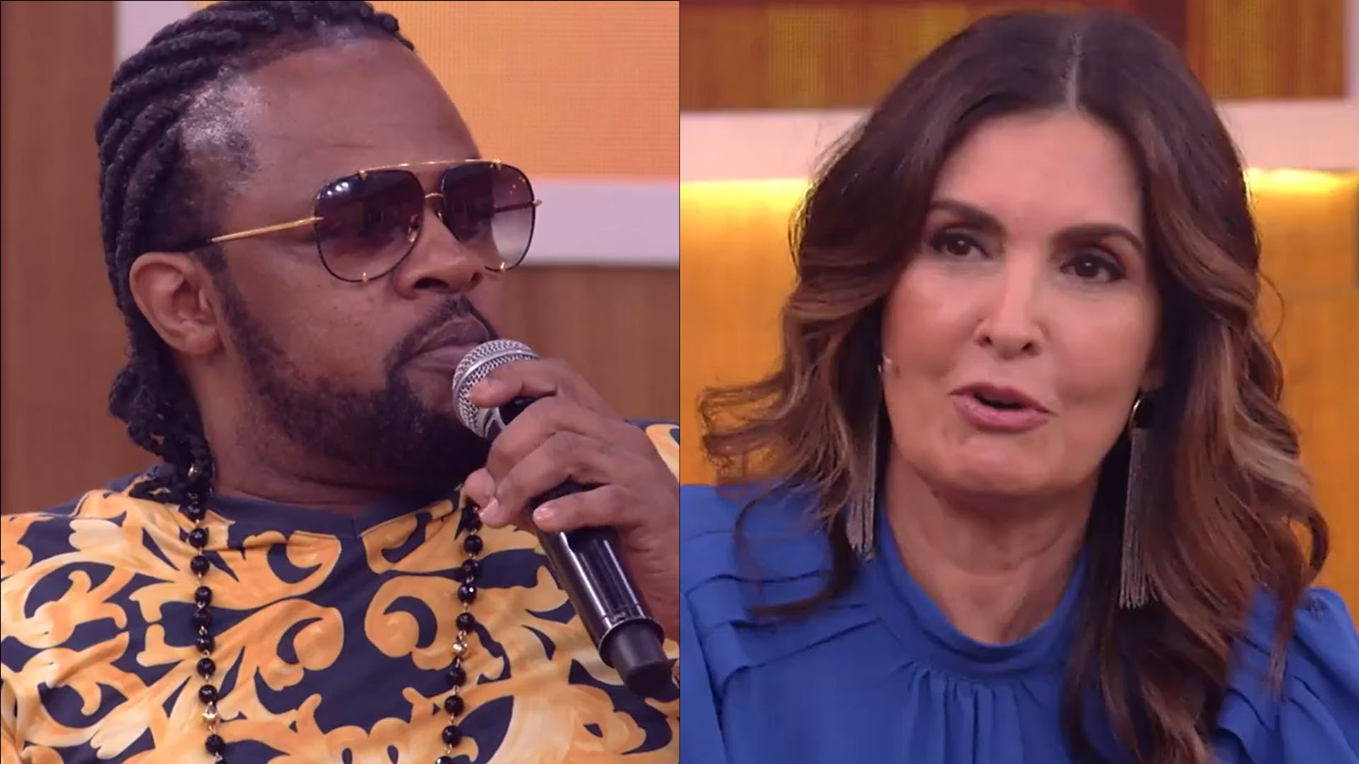 Fátima Bernardes comete gafe com Xande de Pilares e é corrigida ao vivo: “Perdão”