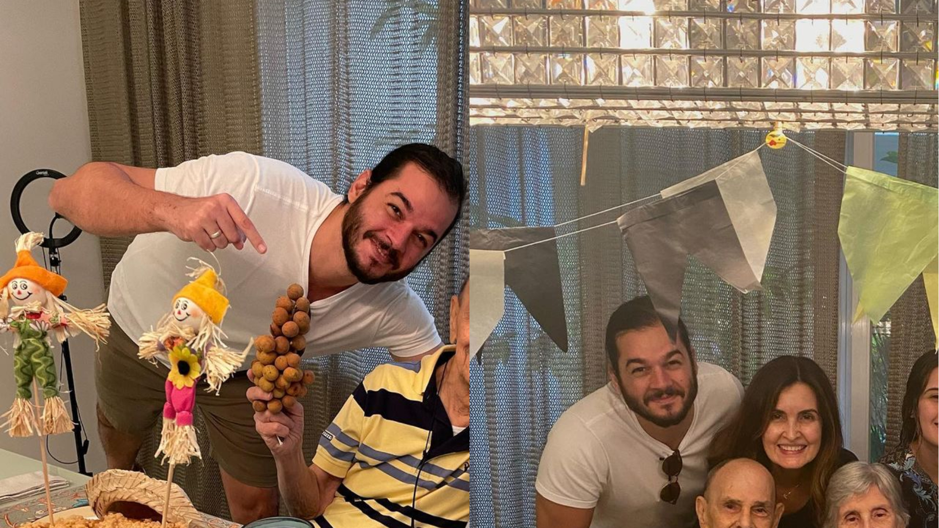 Fátima Bernardes reúne família em cliques raros e celebra alta hospitalar da mãe