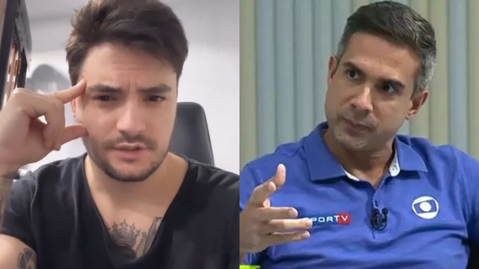 Felipe Neto se irrita e esculacha narrador da Globo: “Cala a boca, insuportável”