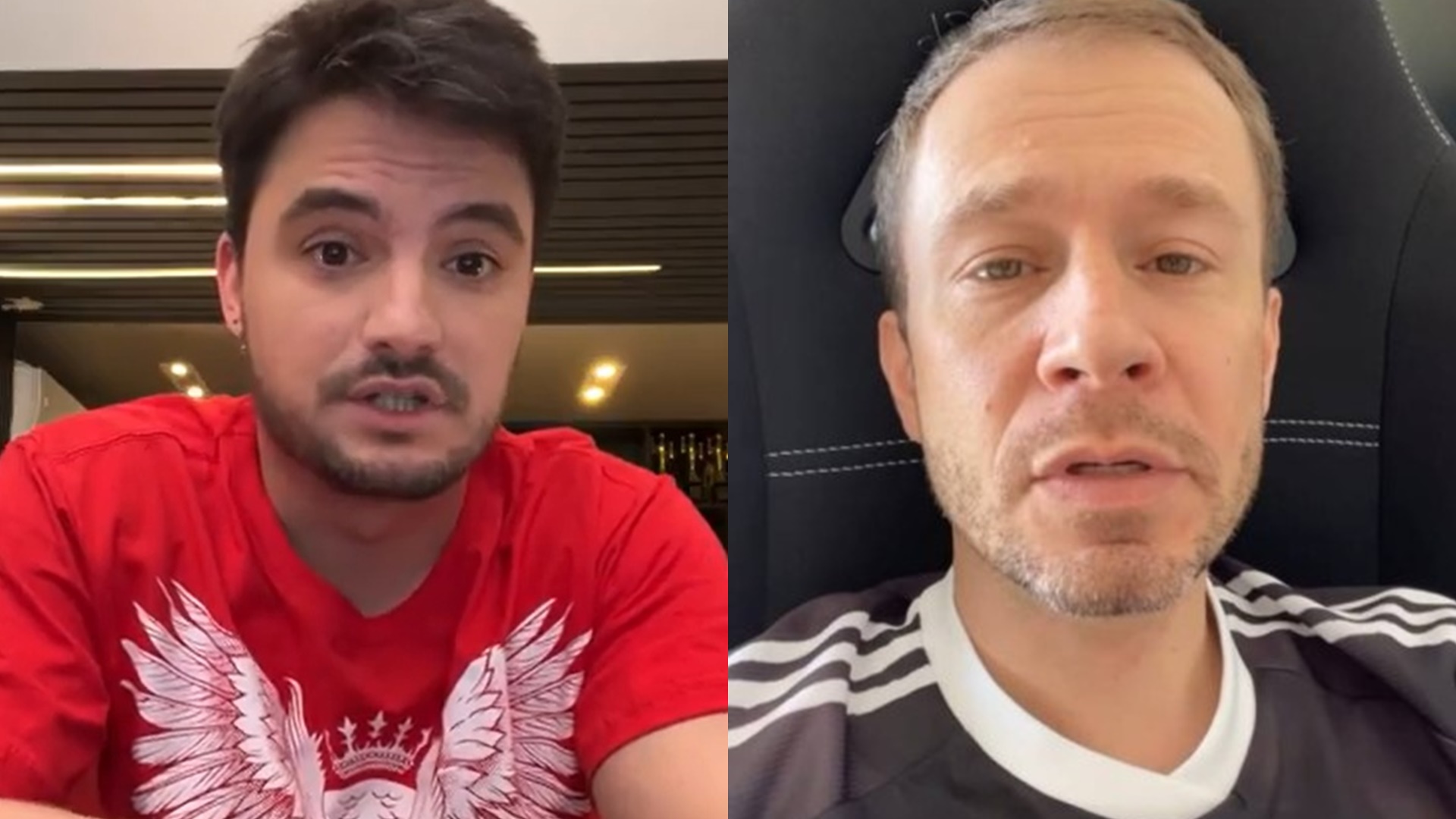 Felipe Neto entra ao vivo e dá basta sobre barraco com Tiago Leifert: “É péssimo”