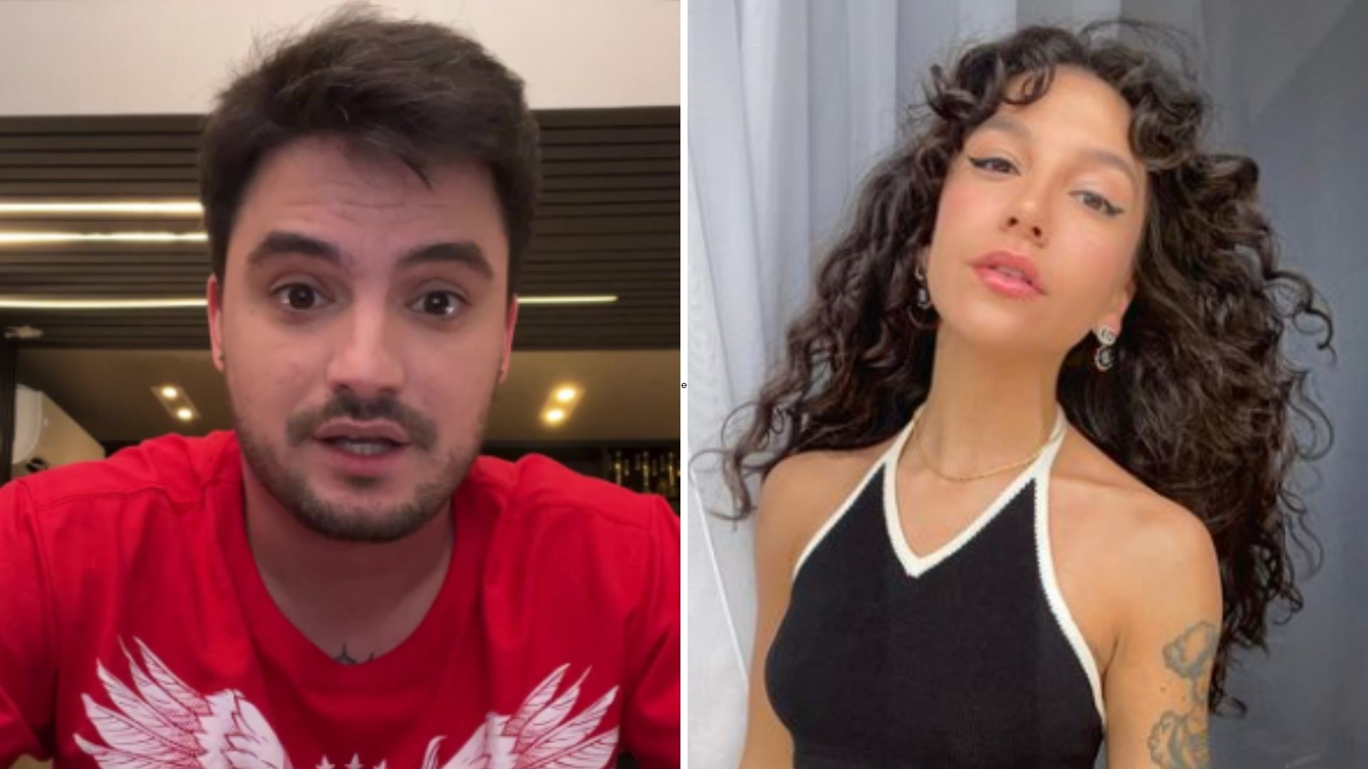 Felipe Neto defende Priscilla Alcântara de ataques religiosos: “Bíblia condena”