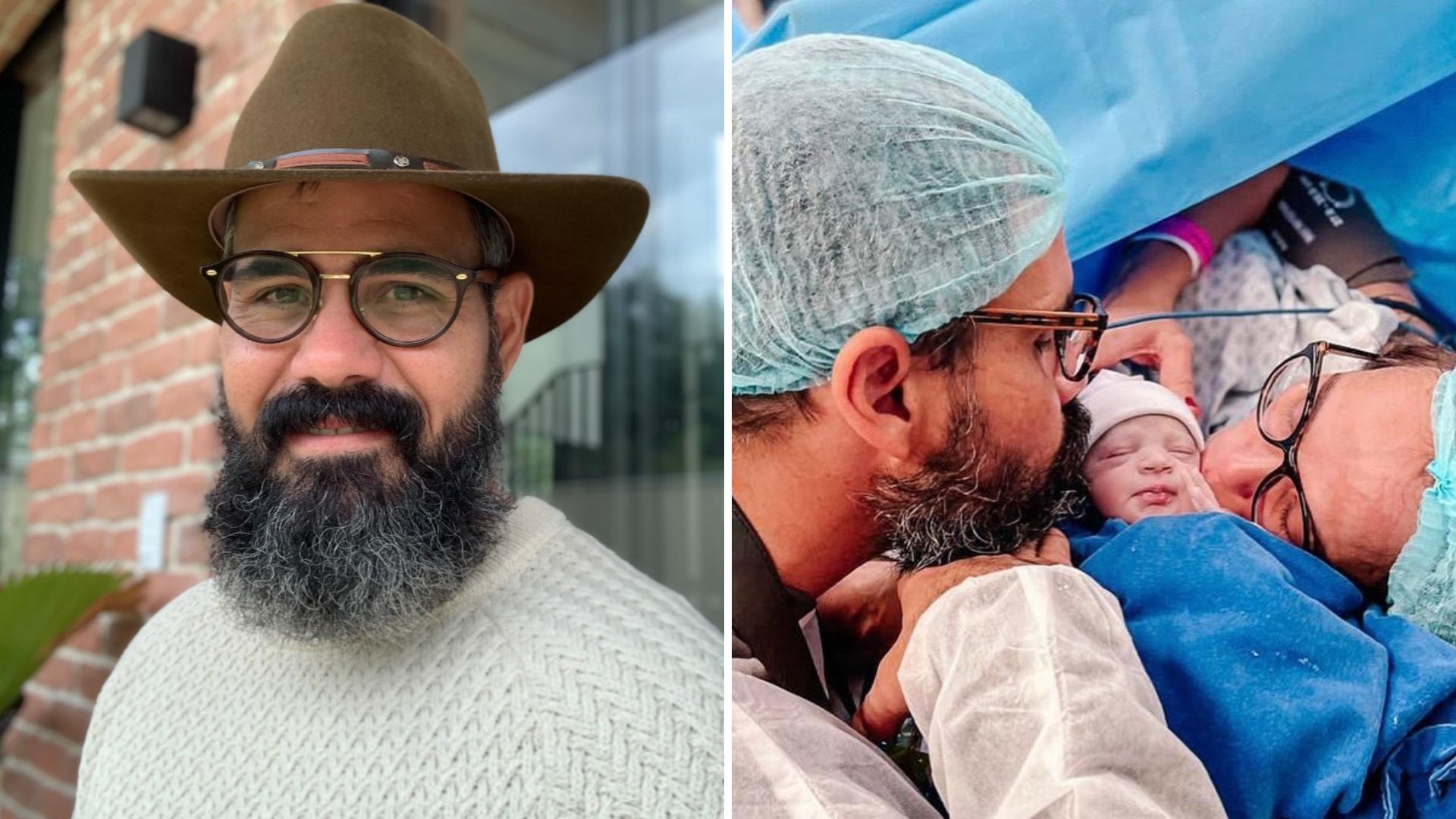 Filha de Juliano Cazarré nasce com patologia rara e passa por cirurgia: “Guerreira”
