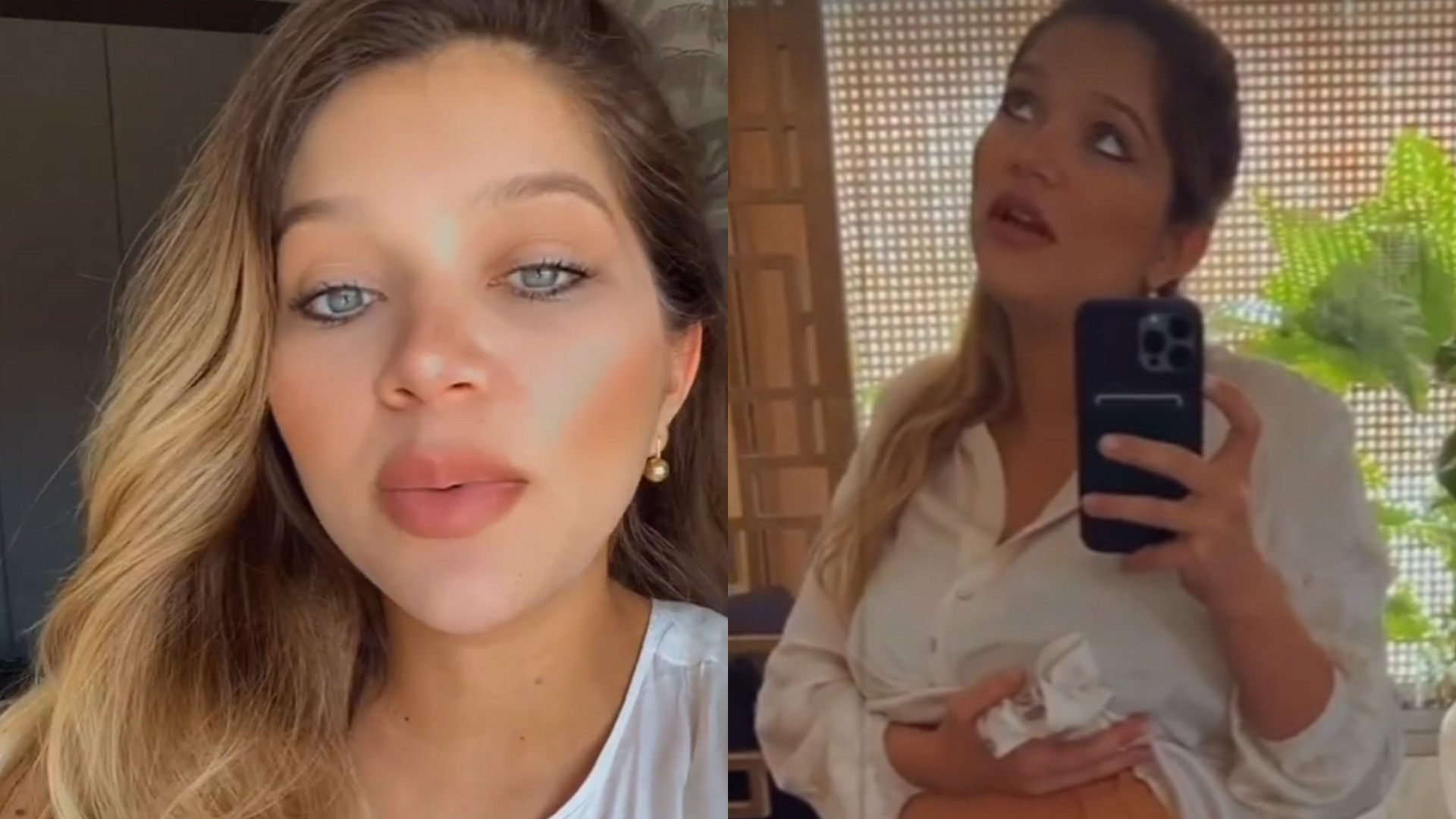 Filha de Leandro, Lyandra Costa mostra a barriga no pós-parto: “Desse tamanho”