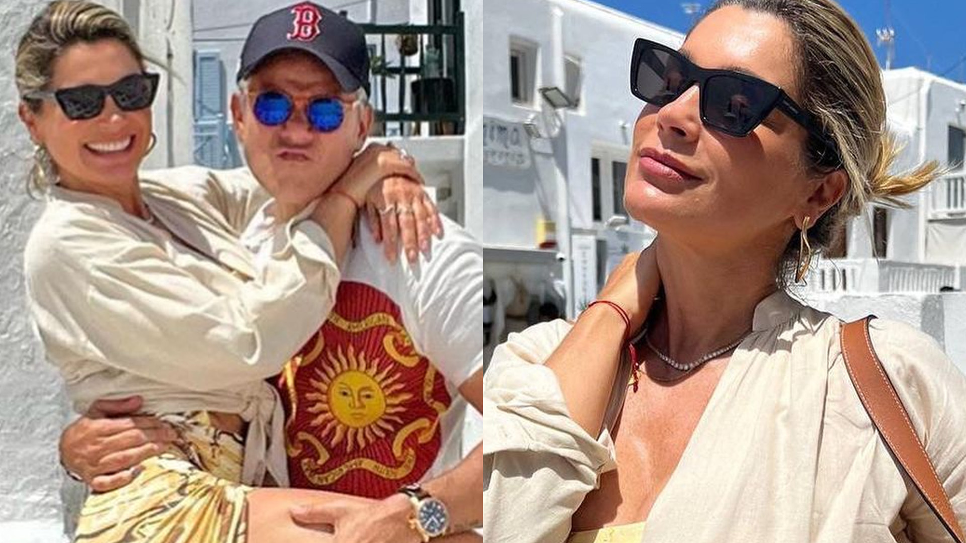 Flávia Alessandra abre álbum de fotos na Grécia e seguidores aplaudem: “Embelezando”