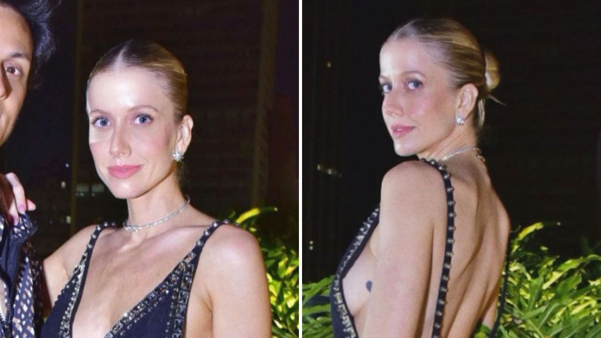 Ousada, Gabriela Prioli dispensa sutiã para jantar ao lado do marido: “Deslumbrante”