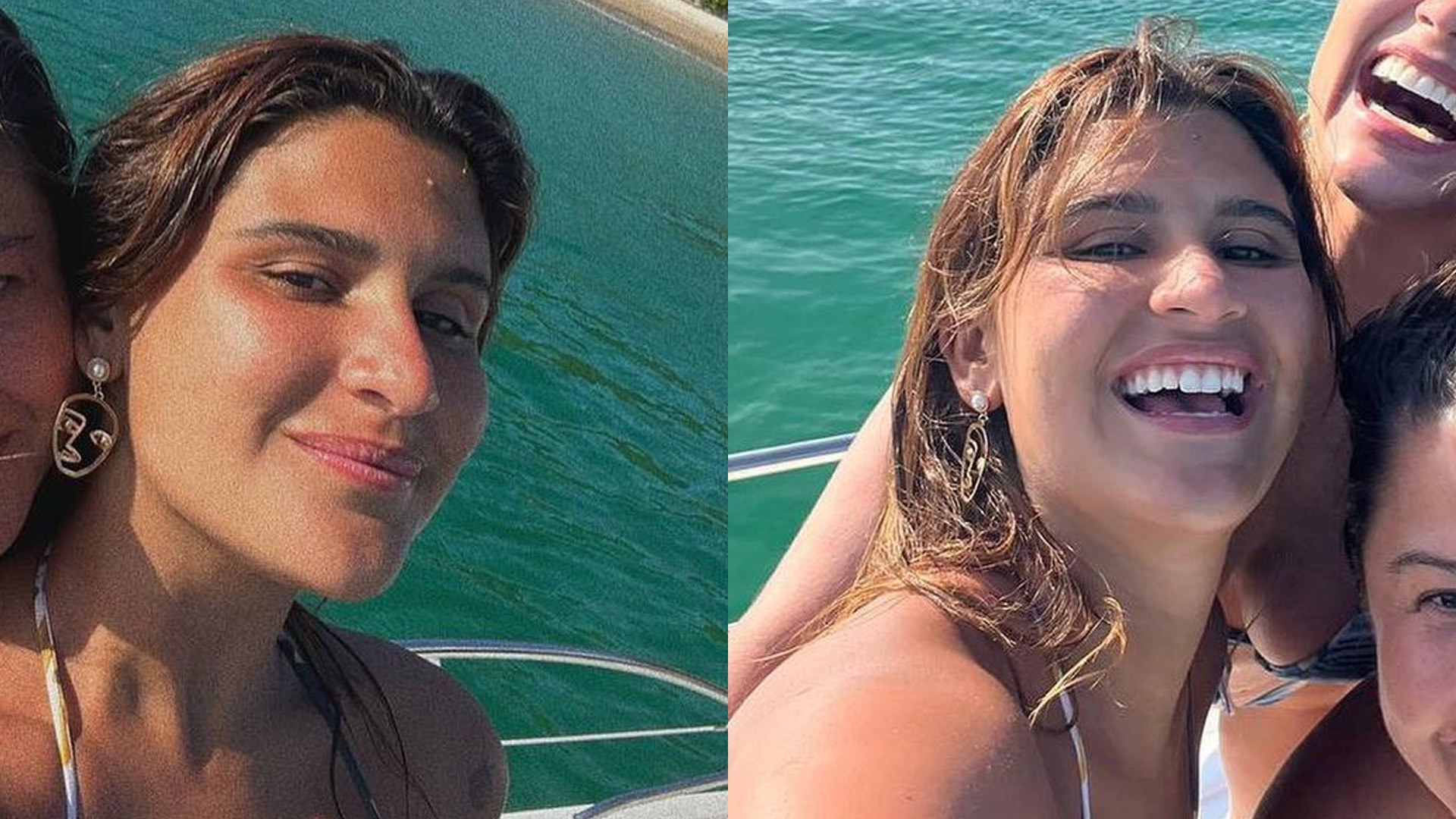 Giulia Costa posa em clique raro com irmã, filha de Marcos Paulo e Renata Sorrah: “Hermana”