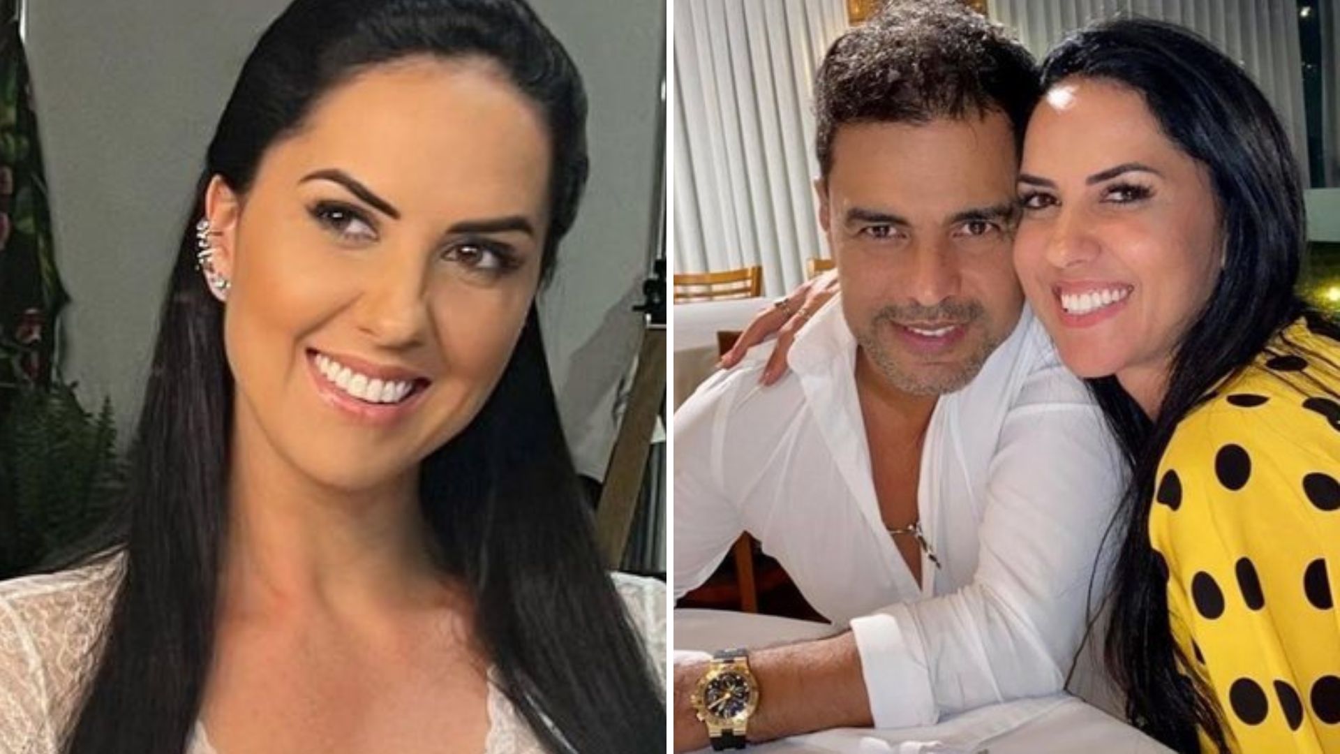 Graciele Lacerda exibe decote profundo em blusa rendada e Zezé baba: “Amo você”