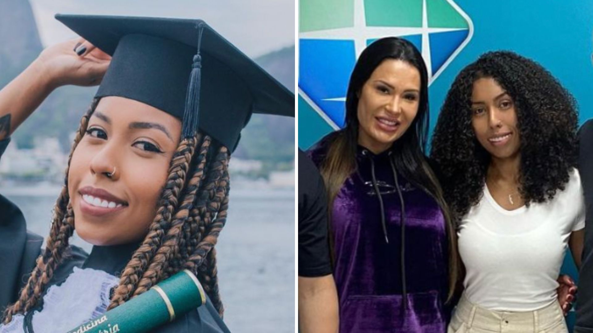 Irmã gata se forma e agradece à Gracyanne Barbosa: “Realizamos esse sonho juntas”