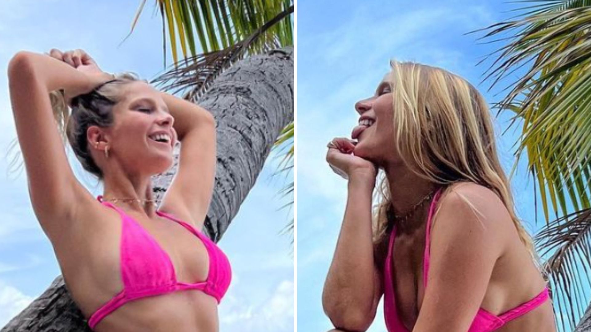 Isabella Santoni posa de biquíni e tamanho da calcinha surpreende: “Vai escapar”