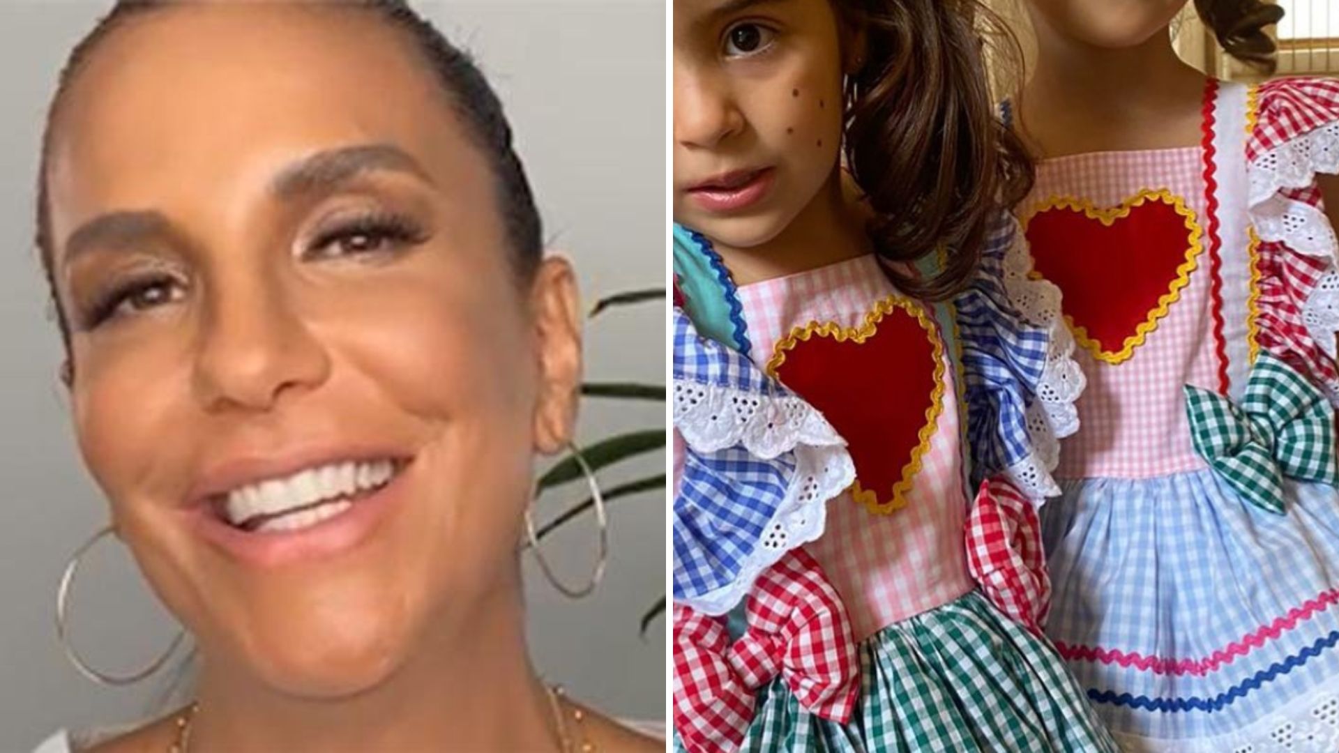 Gêmeas de Ivete Sangalo surgem vestidas de caipira para Festa Junina: “Estão enormes”