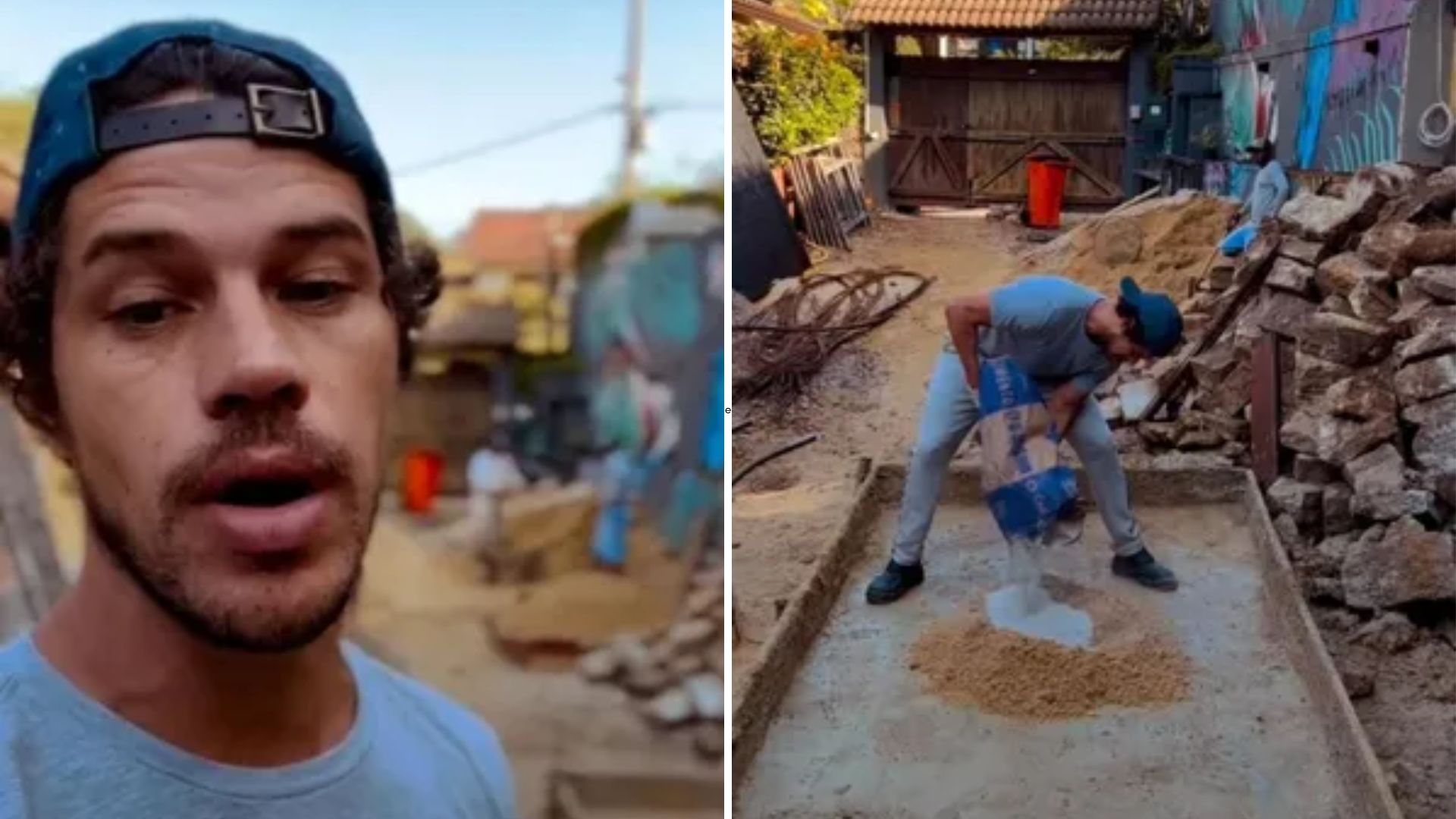 José Loreto volta a ‘pegar no pesado’ e mostra bastidores de reforma de casa: “Peão de obra”